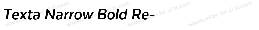 Texta Narrow Bold Re字体转换